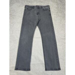 Banana Republic Jeans Mens 34x32‎ Gray Premium Performance Stretch Slim Straight